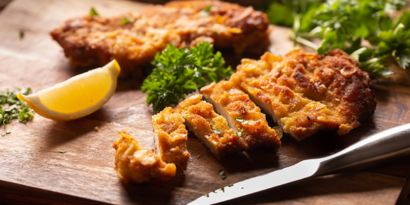 Food Recipe : Chicken Schnitzels with Capers and Lemon