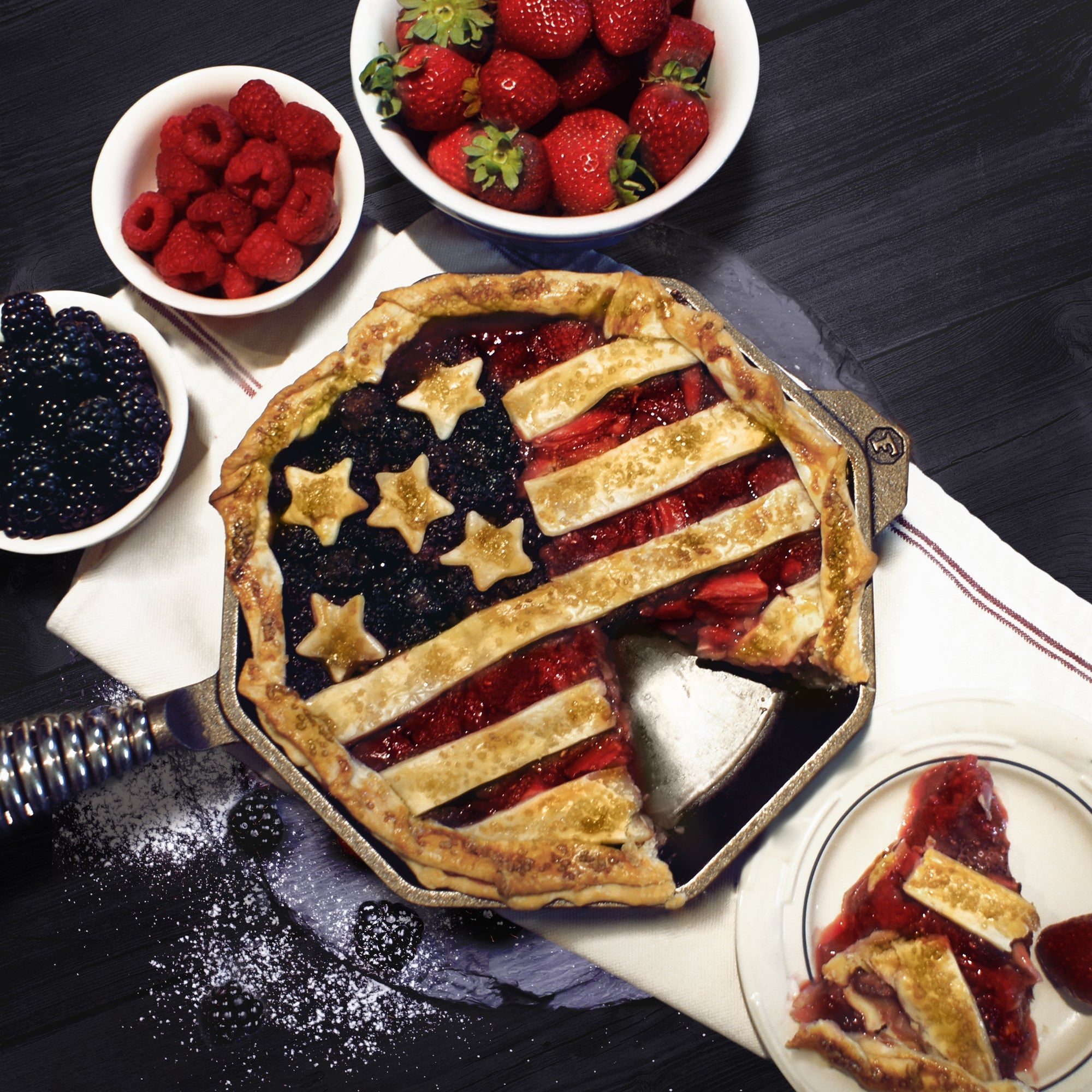 Patriotic Pie in a FINEX Skillet