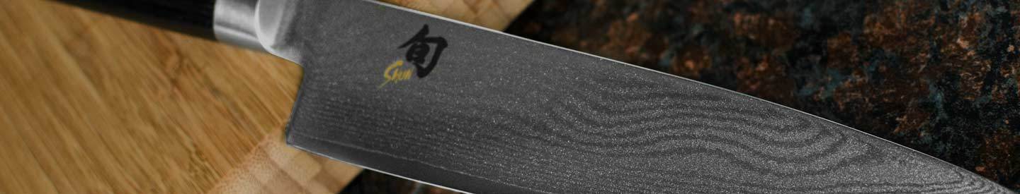 Shun Knife Blade up close