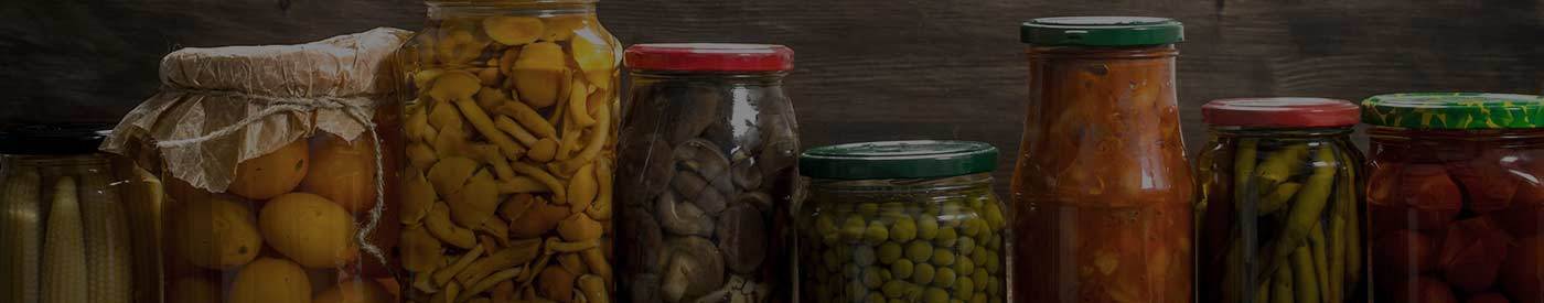 Various Canned Vegetables and Produce