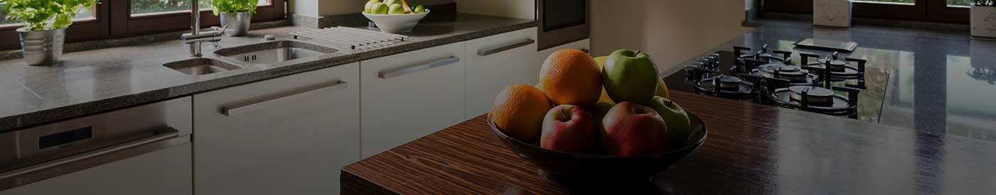 Fruit Bowl on Kitchen Countertop