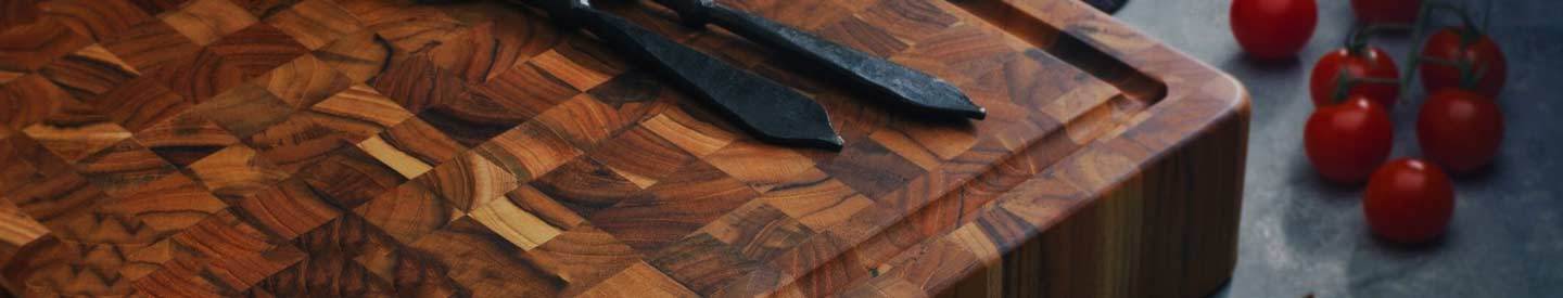 Cherry Tomatoes and TeakHaus Cutting Board