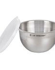 Le Creuset Set of 3 Stainless Steel Mixing Bowls with Lids