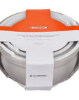 Le Creuset Set of 3 Stainless Steel Mixing Bowls with Lids