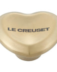 Le Creuset Figural Heart Knob - Light Gold - Large (45mm) - J.L. Hufford