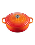 Le Creuset  6.75 qt Signature Cast Iron Wide Round Dutch Oven