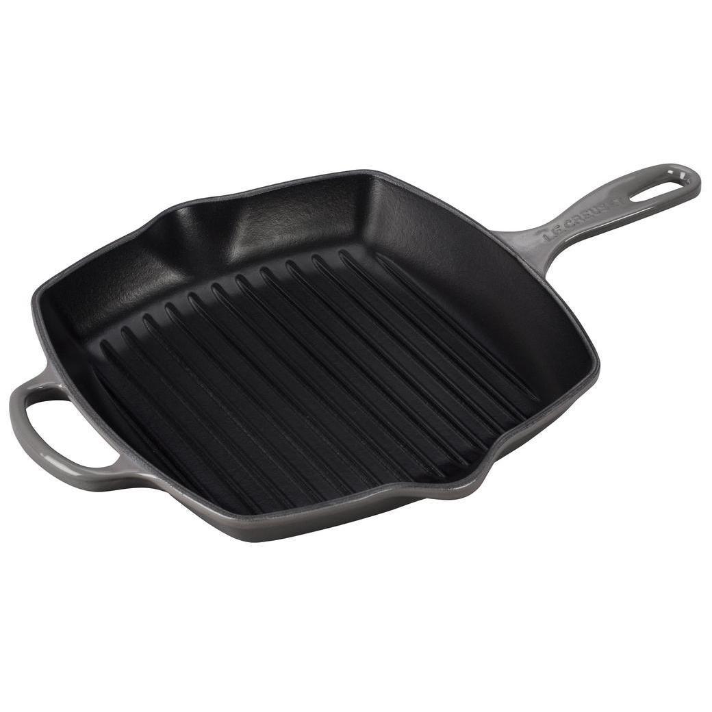 Le Creuset Enameled Cast Iron Signature 10.25'' Square Skillet Grill with Handle - J.L. Hufford