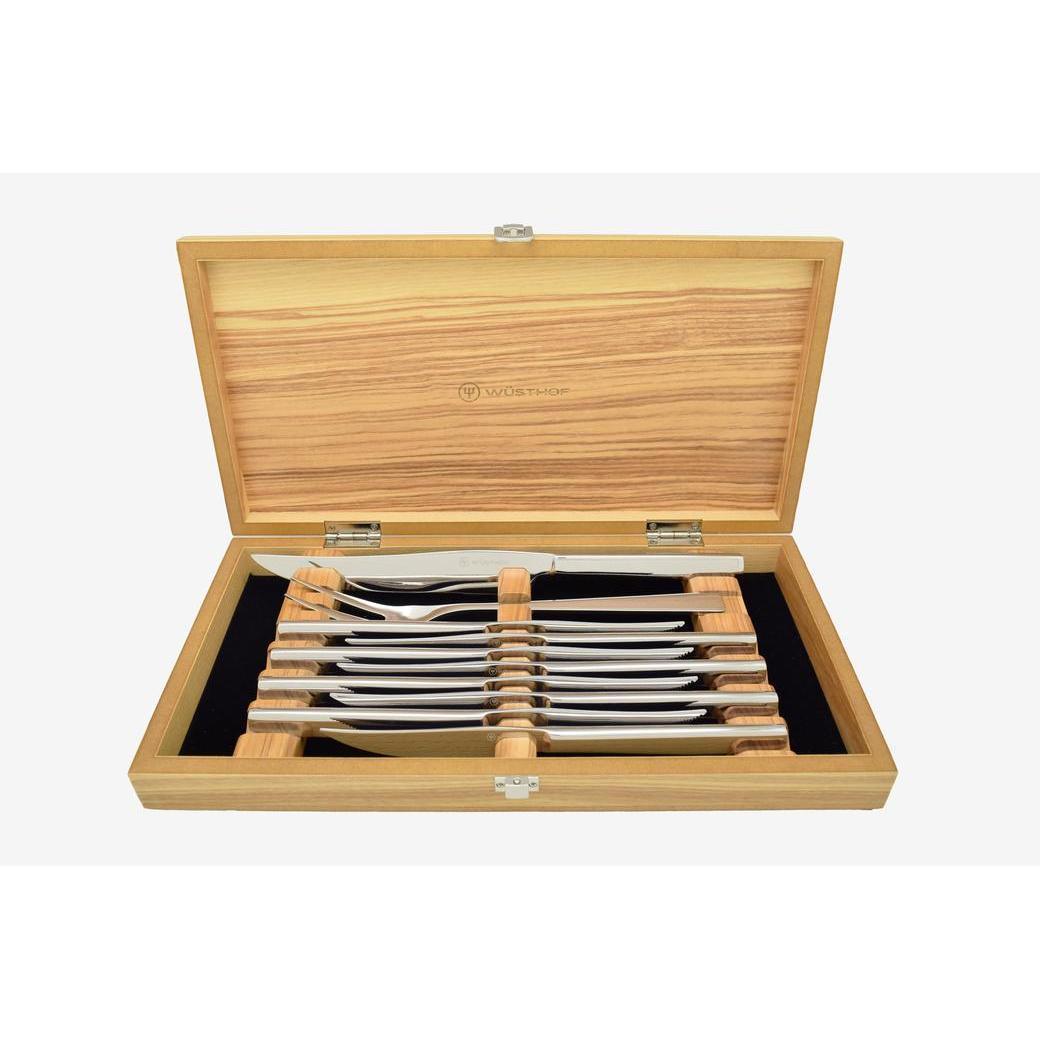 Wusthof 10-piece Stainless Steak Knife and Carving Set - J. L. Hufford