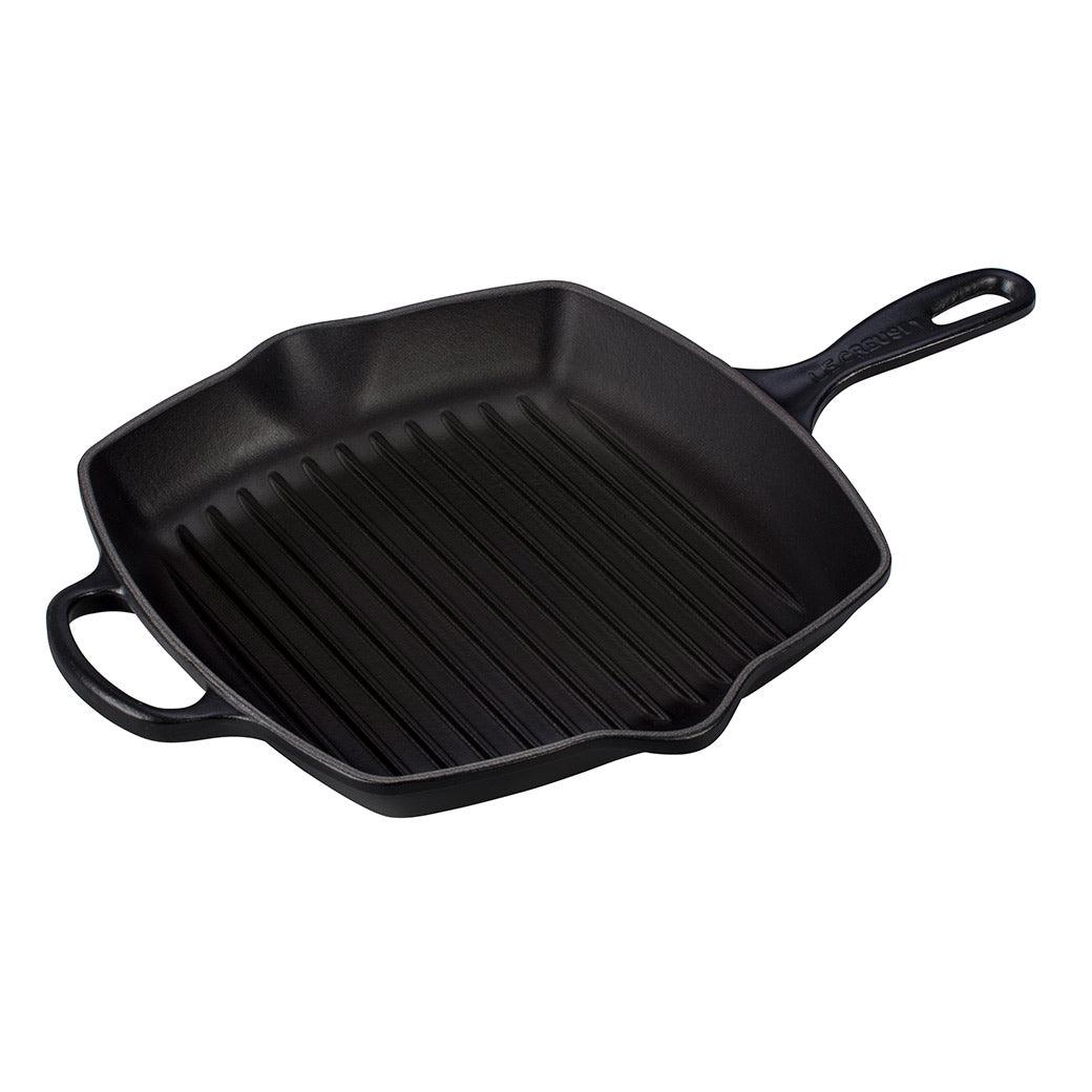 Le Creuset Enameled Cast Iron Signature 10.25'' Square Skillet Grill with Handle - J.L. Hufford