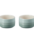 Le Creuset Stoneware Round Ramekin Straight Wall Set of 2, 6.75 oz. each