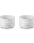 Le Creuset Stoneware Round Ramekin Straight Wall Set of 2, 6.75 oz. each