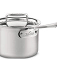 All-Clad d5 Brushed Stainless Sauce Pan with Lid - Discover Gourmet