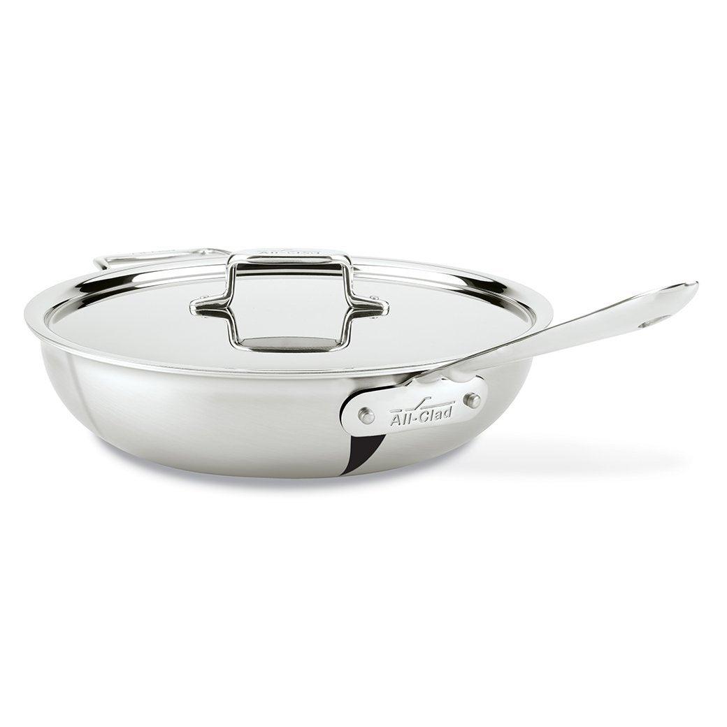 All-Clad D5 Brushed Stainless Steel 4qt. Weeknight Pan - Discover Gourmet