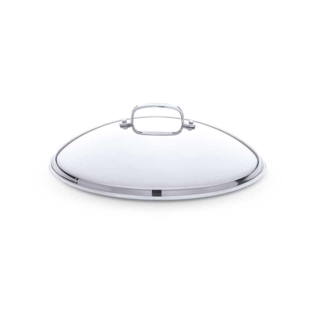 Heritage Steel Stainless Steel Domed Lid - 13.5″ - J.L. Hufford