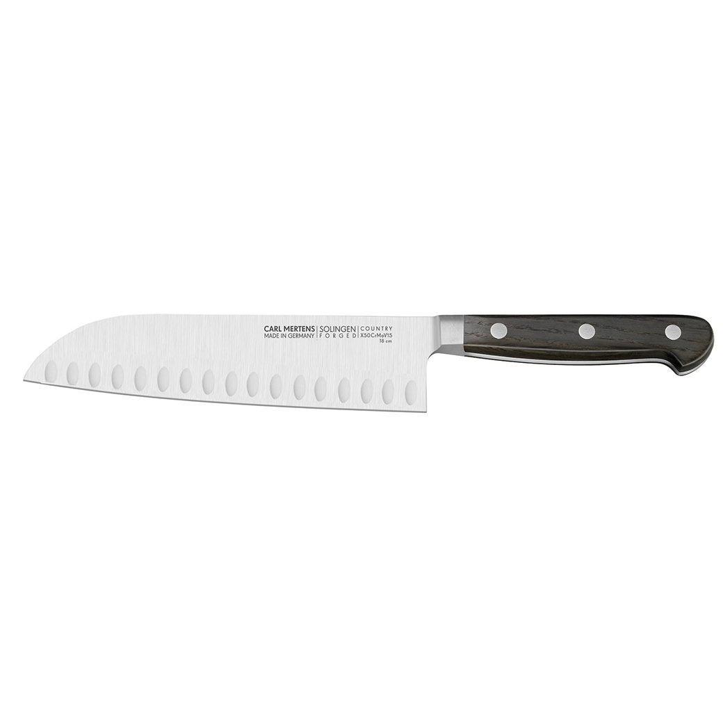 Carl Mertens Country 7″ Hollow Edge Santoku Knife - Discover Gourmet