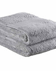 Delilah Home 100% Organic Cotton Face Towels, set of 2 - Light grey | J.L. Hufford