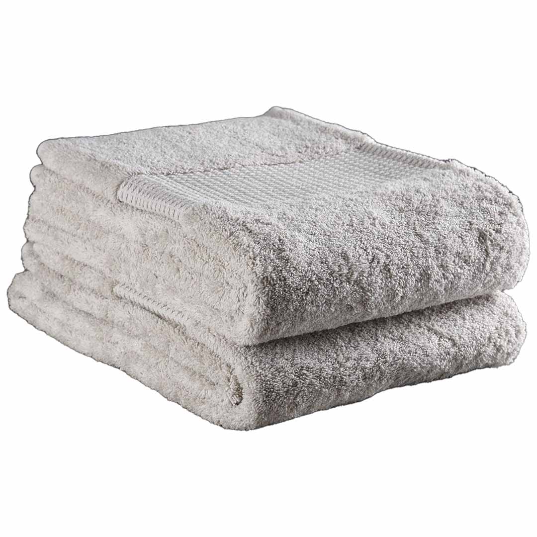 Delilah Home 100% Organic Cotton Face Towels, set of 2 - Natural | J.L. Hufford