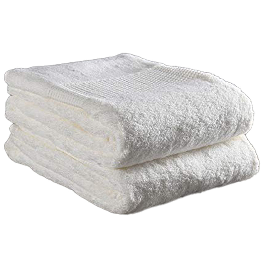 Delilah Home 100% Organic Cotton Face Towels, set of 2 - White | J.L. Hufford