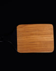 Viola Teak Cutting Board/Serving Platter with Black Handle