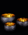 Copper Bowls - Black Accent (Set of 3)