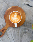 Cren Teak Coffee Cup Server (Set of 2)