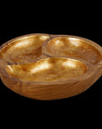 Manouche Teak Bowl with Gold Leaf Interior