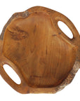 Dora Teak Serving Bowl with Integral Handles