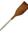 Resto Extra Large Teak Spatula with White Handle