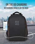 EUME Genx Massager 15.6 inch Laptop Backpack and 26 LTR Backpack with 2 Port USB Charging (Orange)