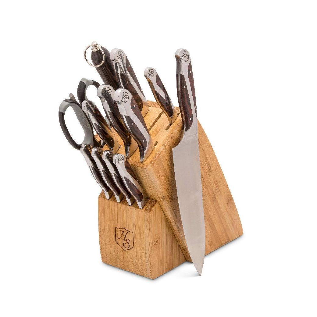 Hammer Stahl 12-Piece Cutlery Essentials With Block - J.L. Hufford