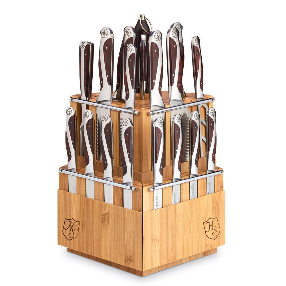 Hammer Stahl 21-Piece Classic Knives and Block Collection - J.L. Hufford