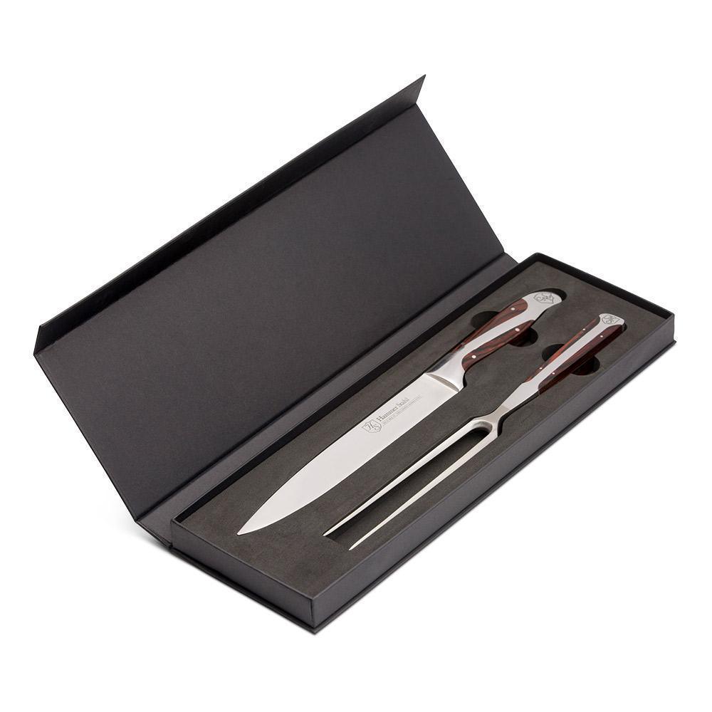 Hammer Stahl BBQ Carving Knife & Fork Gift Set - J.L. Hufford