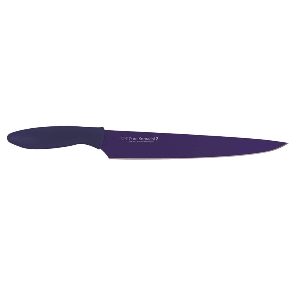 Kai Pure Komachi 2 Slicing 9″ w/Sheath (Dark Purple) - Discover Gourmet