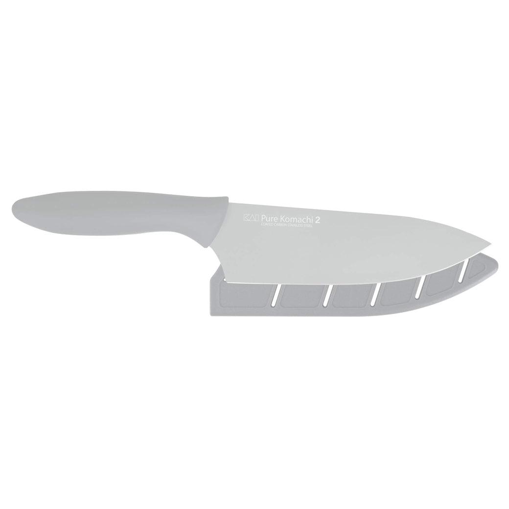 Kai Pure Komachi2 Chef's 6″ w/Sheath (Light Grey) - Discover Gourmet