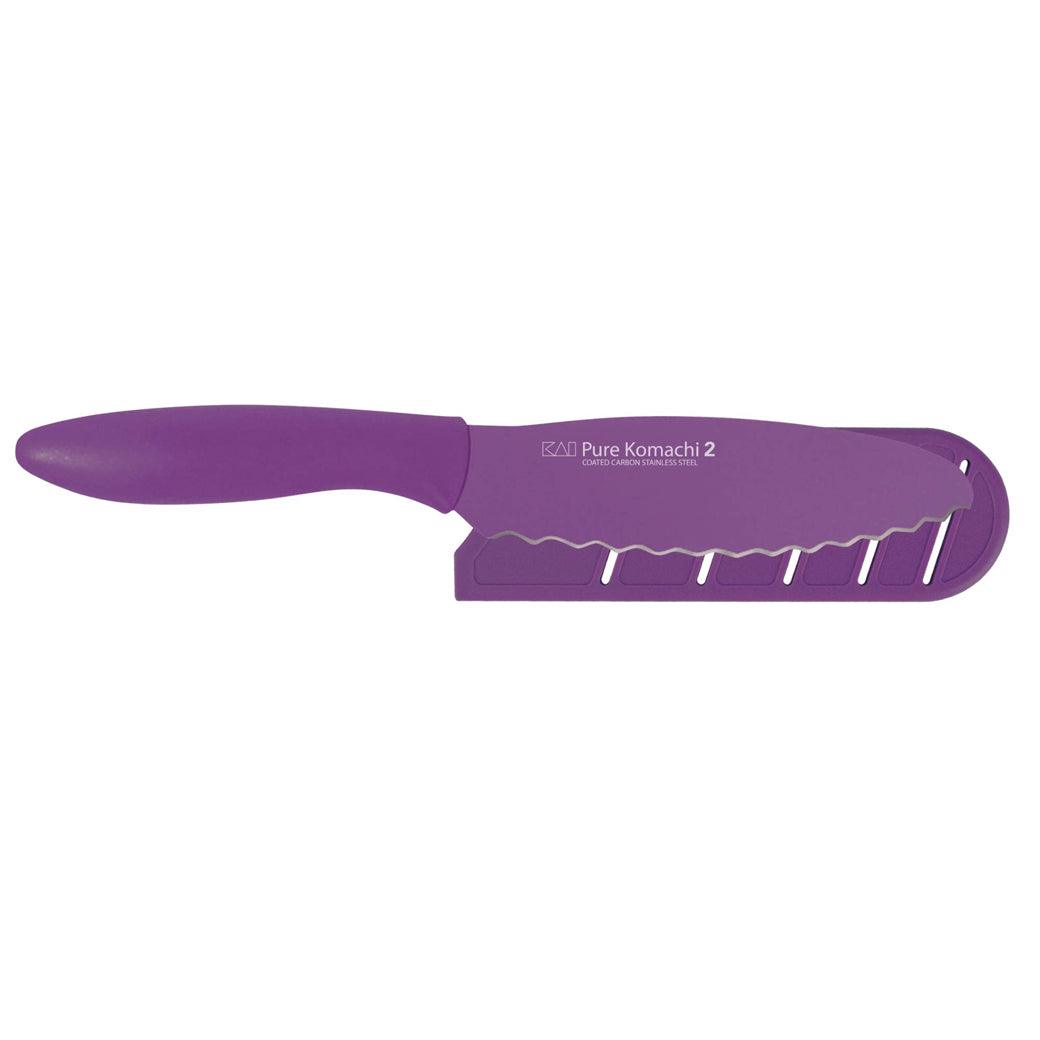 Kai Pure Komachi 2 Sandwich 6″ w/Sheath (Purple) - Discover Gourmet