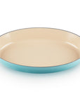 Le Creuset 3 qt Enameled Cast Iron Signature Oval Baker, Sand Interior