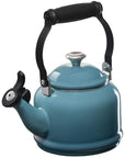 Le Creuset Enamel On Steel Demi Tea Kettle with Metal Finishes, 1.25 qt