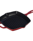 Le Creuset Enameled Cast Iron Signature 10.25'' Square Skillet Grill with Handle - J.L. Hufford