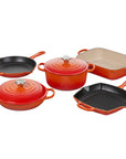 Le Creuset 7 Piece Signature Cast Iron Set