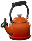 Le Creuset Enamel On Steel Demi Tea Kettle with Metal Finishes, 1.25 qt