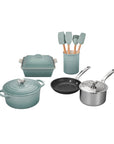 Le Creuset 12 Piece Mixed Material Set, Sea Salt