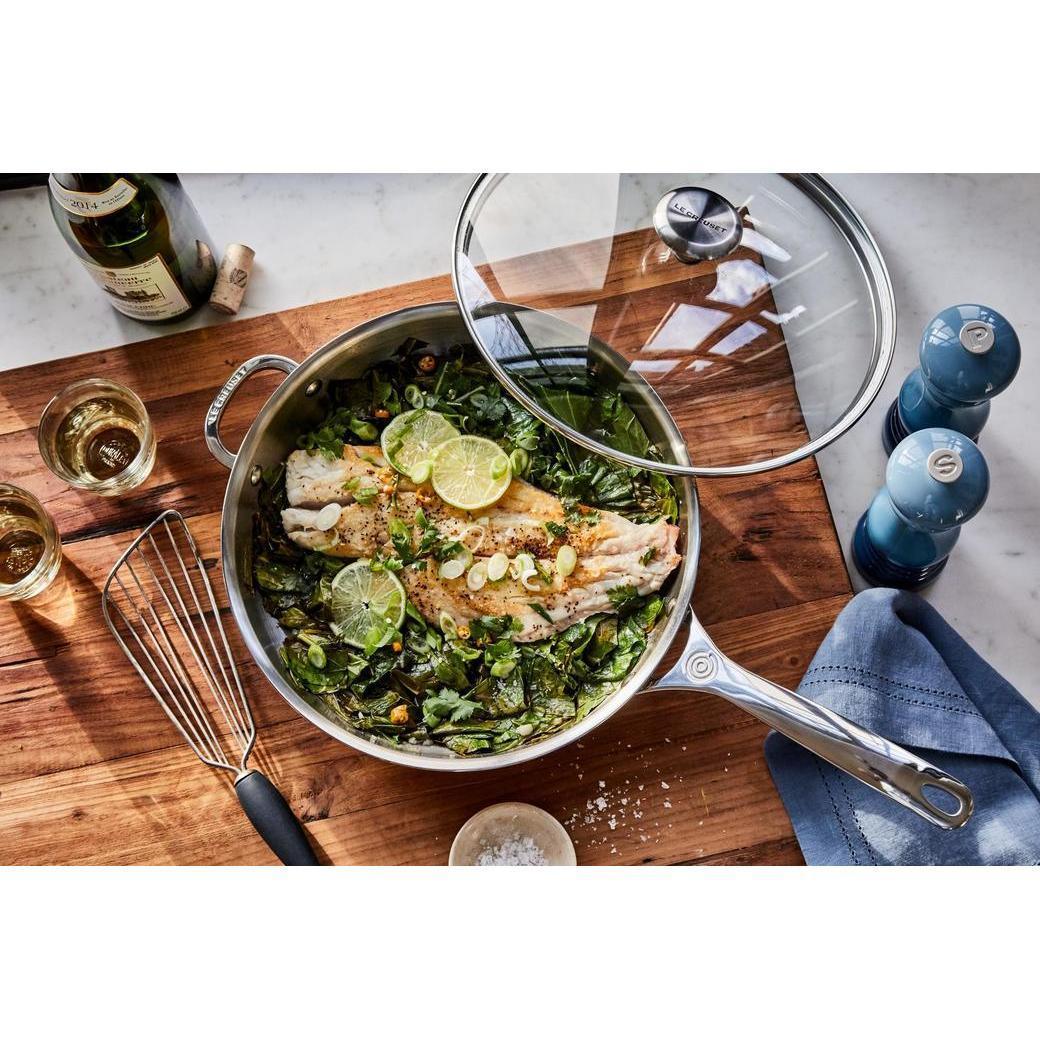 Le Creuset 12″ Stainless Steel Fry Pan - J.L. Hufford