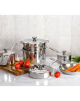 Le Creuset 2 Qt. Stainless Steel Saucepan with Lid - J.L. Hufford