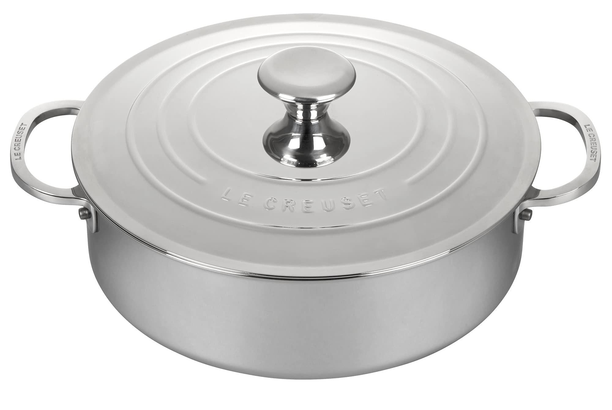 Le Creuset 4.5 qt. Stainless Steel Rondeau - J.L. Hufford