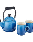 Le Creuset Demi Kettle & 2 Stoneware Mug Set - J.L. Hufford