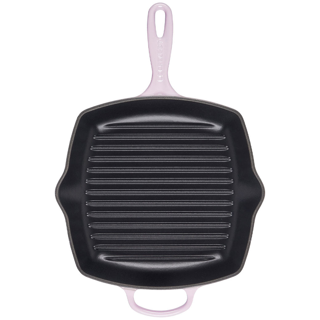 Le Creuset Enameled Cast Iron Signature 10.25&#39;&#39; Square Skillet Grill with Handle