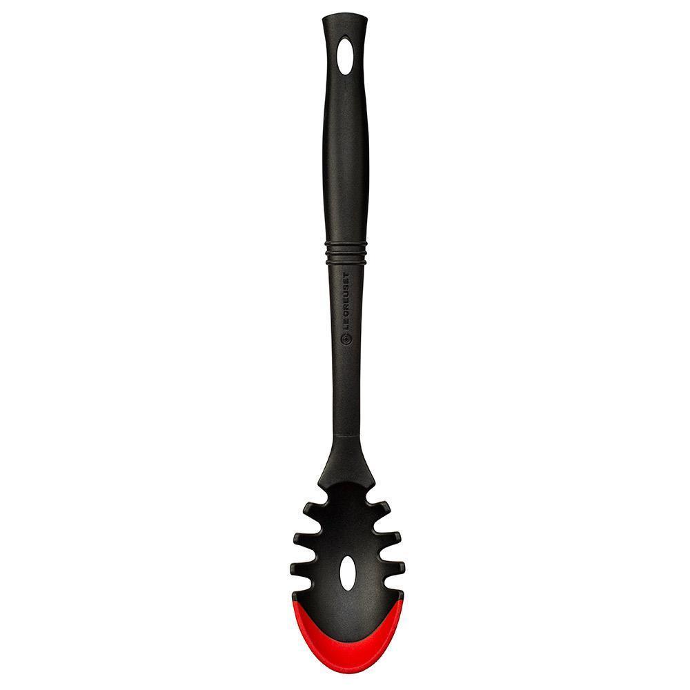 Le Creuset Revolution Bi-Material Pasta Spoon - Cerise - J.L. Hufford