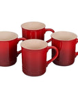 Le Creuset Stoneware Set of 4 (14 oz.) Mugs - J.L. Hufford