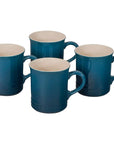 Le Creuset Stoneware Set of 4 (14 oz.) Mugs - J.L. Hufford