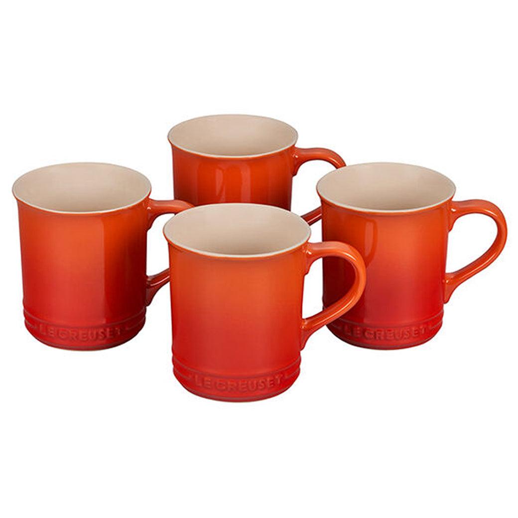 Le Creuset Stoneware Set of 4 (14 oz.) Mugs - J.L. Hufford